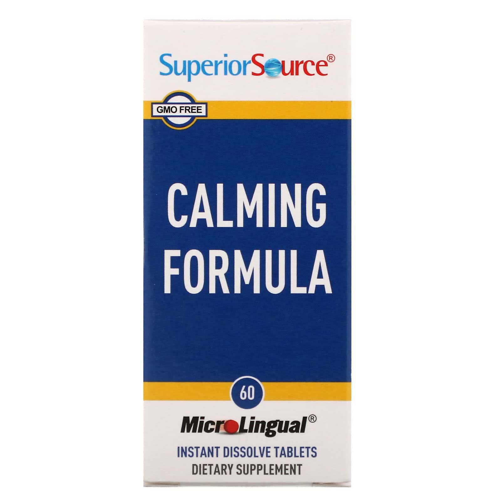 Superior Source, Fórmula calmante, 60 comprimidos de disolución instantánea