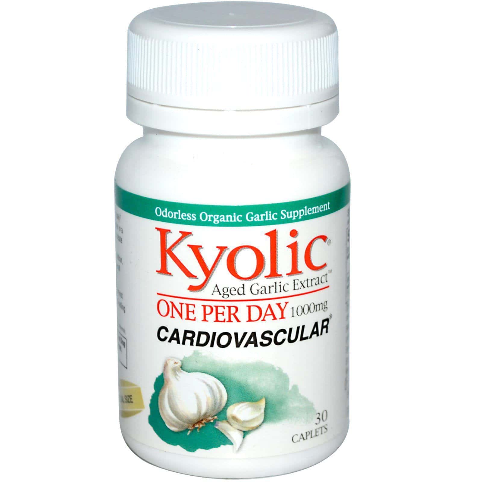 Kyolic, Extracto de ajo envejecido, 1000 mg, 30 cápsulas