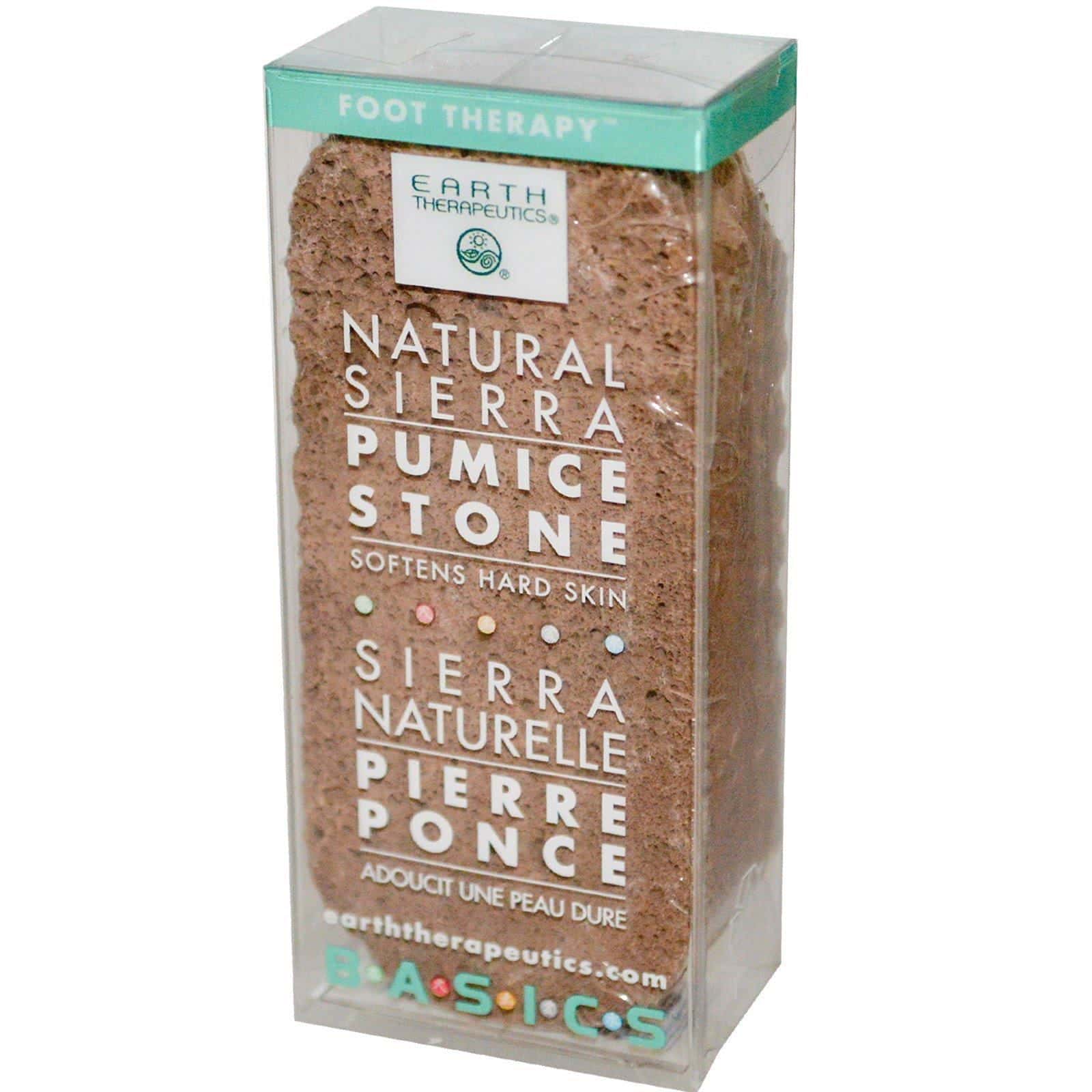 Earth Therapeutics, Piedra pómez, Natural Sierra, básico, 1 piedra