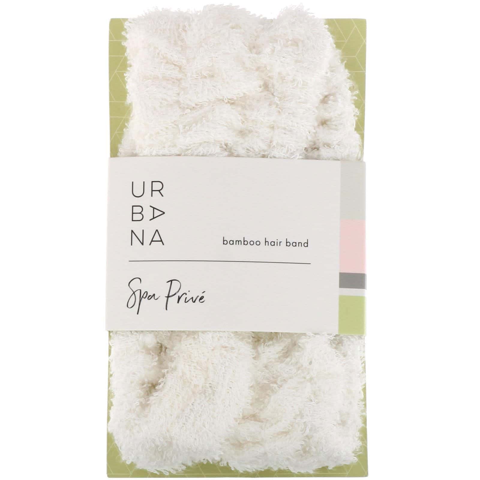 European Soaps, Urbana, Spa Prive, Cinta de bambú para el pelo, 1 cinta para el pelo