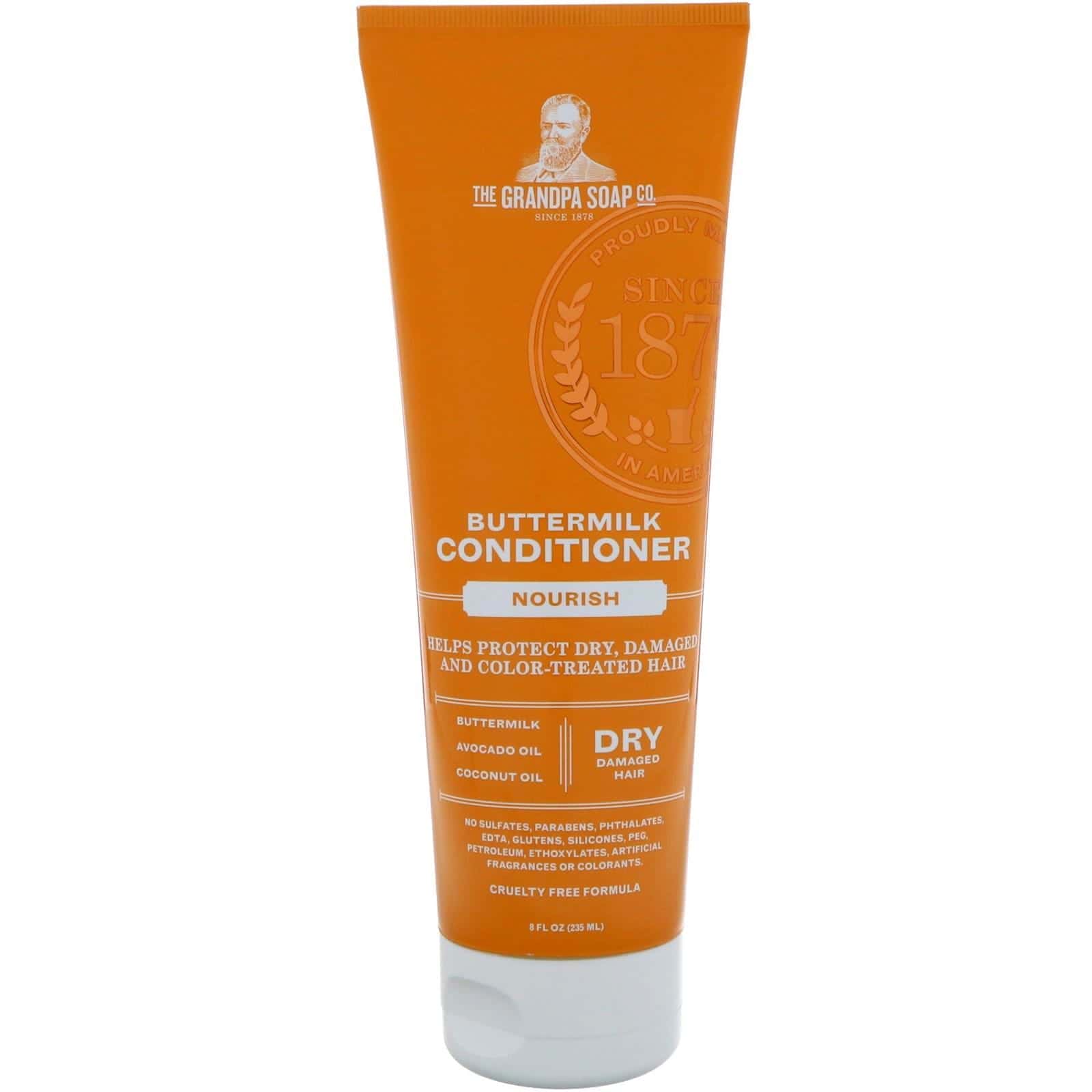 Grandpa's, Acondicionador de mantequilla de leche, Nutritivo, 8 fl oz (235 ml)