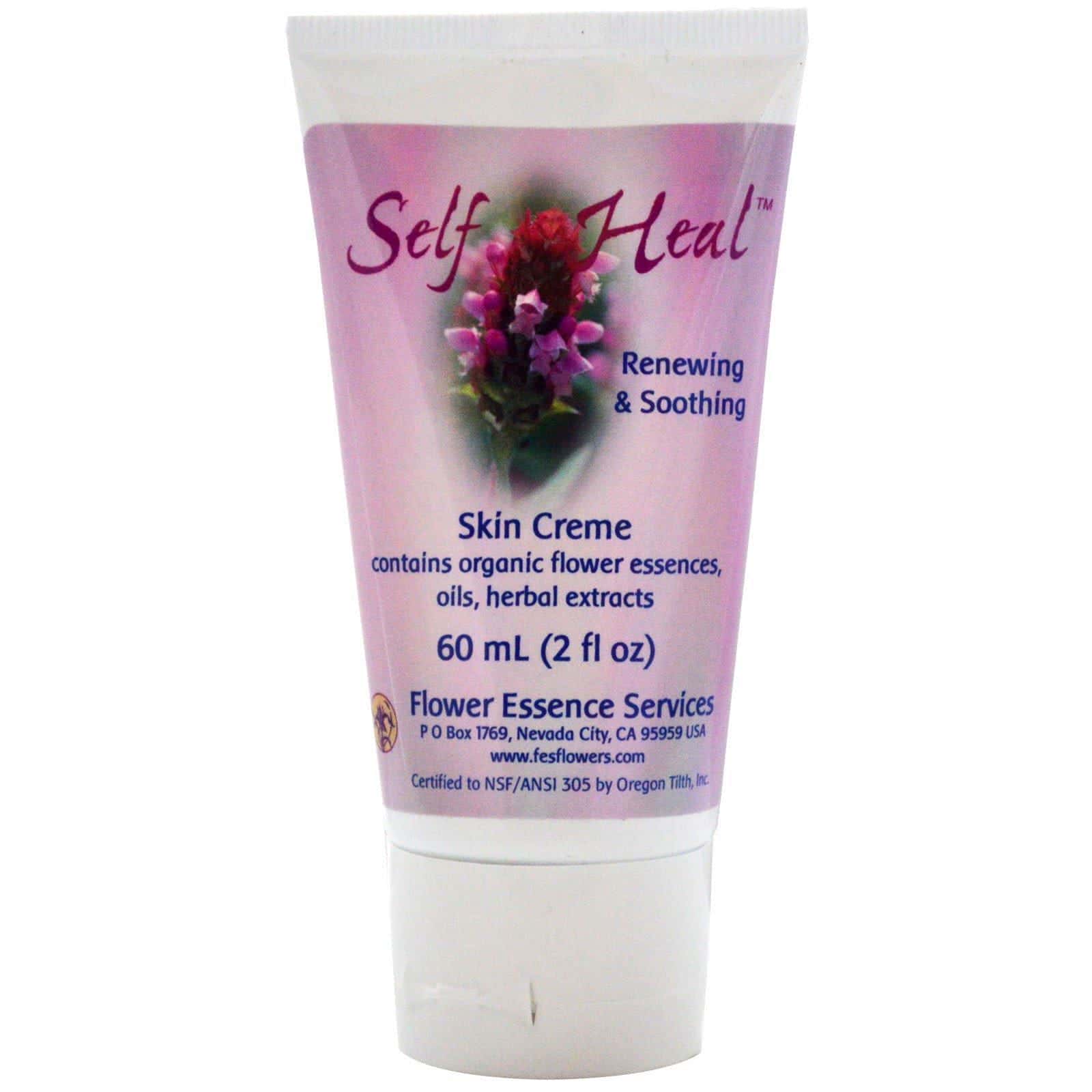 Flower Essence Services, Crema de piel Self Heal, 60 ml (2 onzas líquidas)