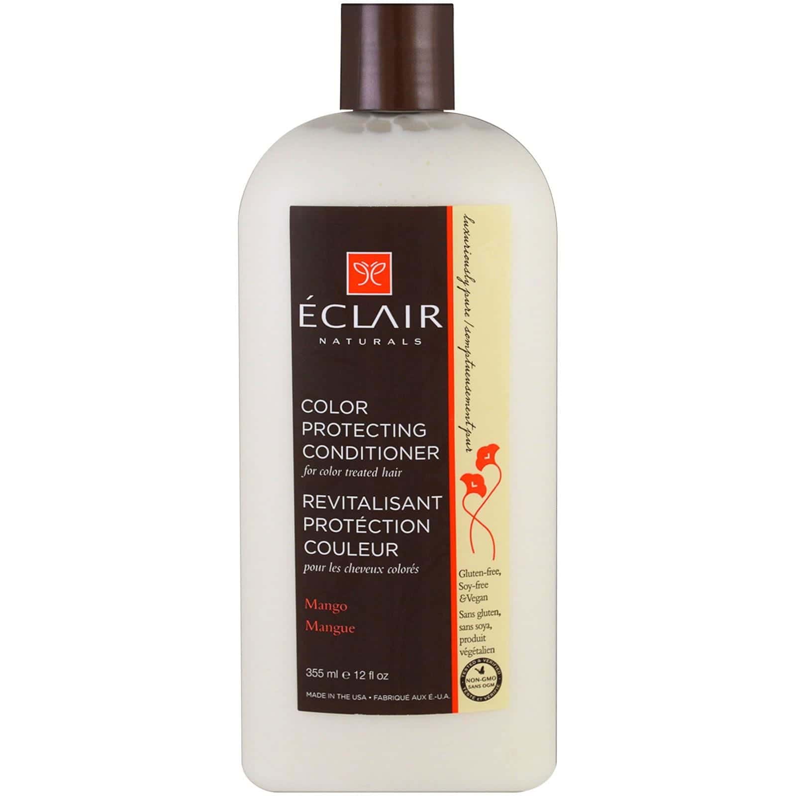 Eclair Naturals, Acondicionador protector del color, Mango, 12 fl. Oz (355 ml)
