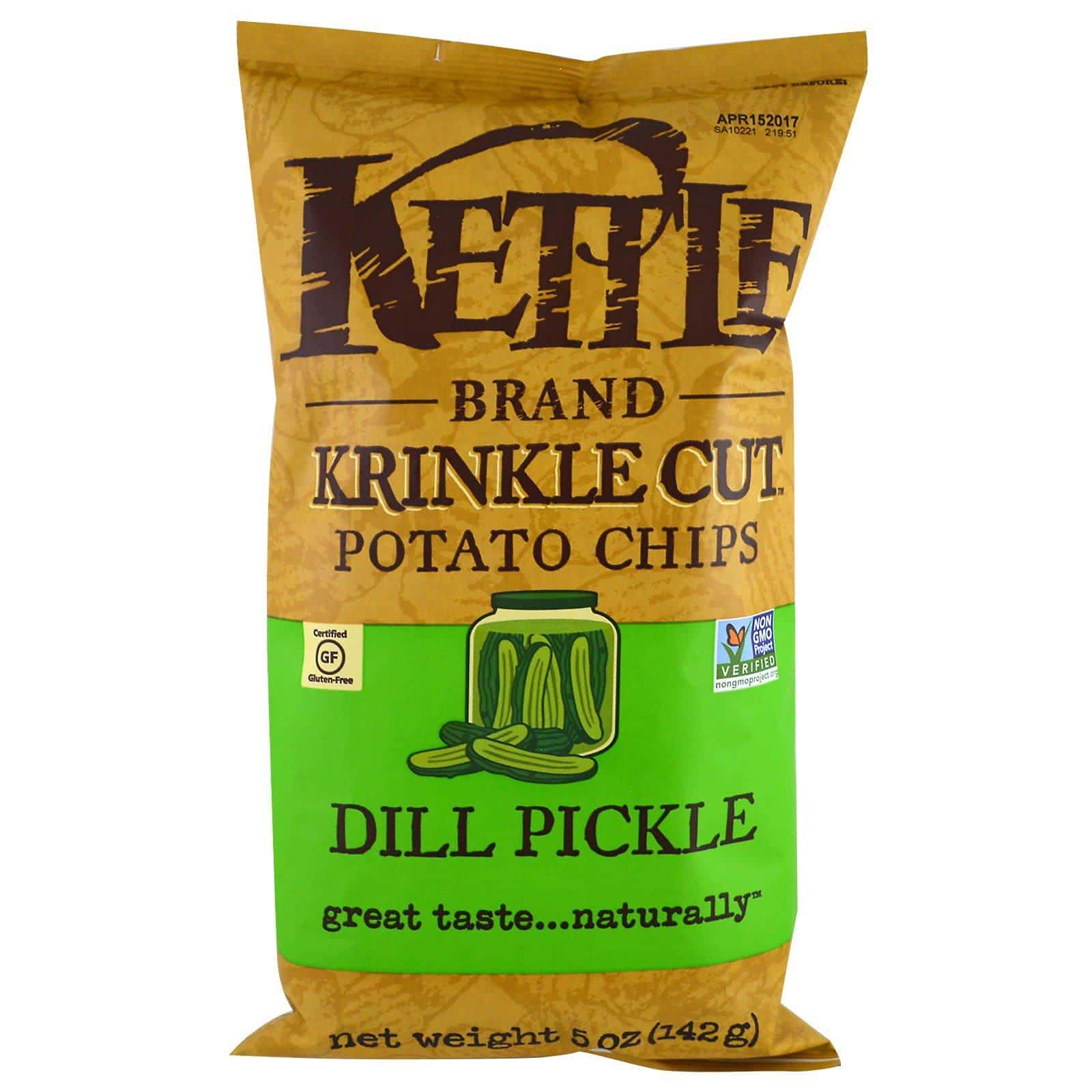 Kettle Foods, Papas fritas Krinkle, eneldo, 5 oz (142 g)