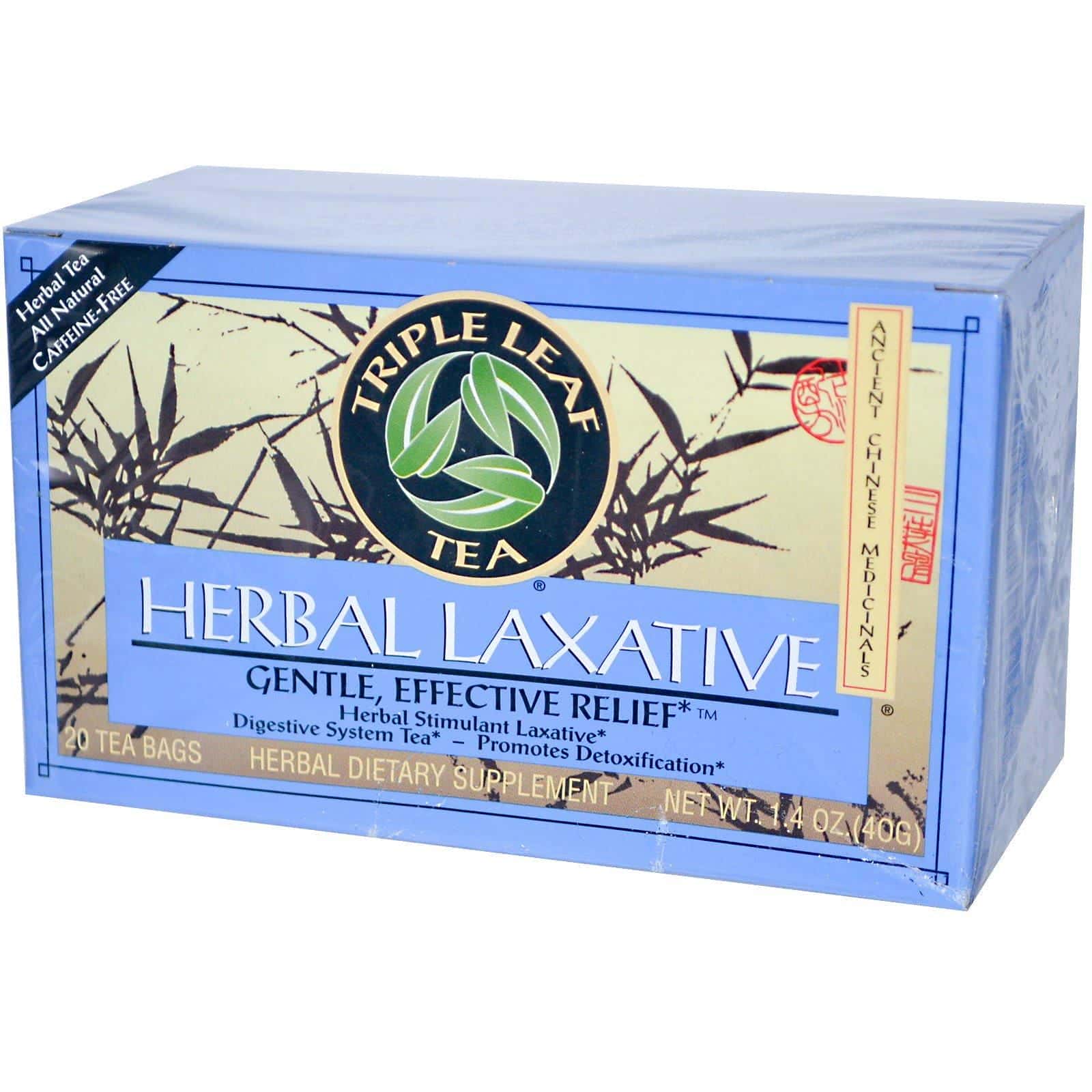 Triple Leaf Tea, Laxante Herbal, 20 Bolsas de Té, 1.4 oz (40 g)