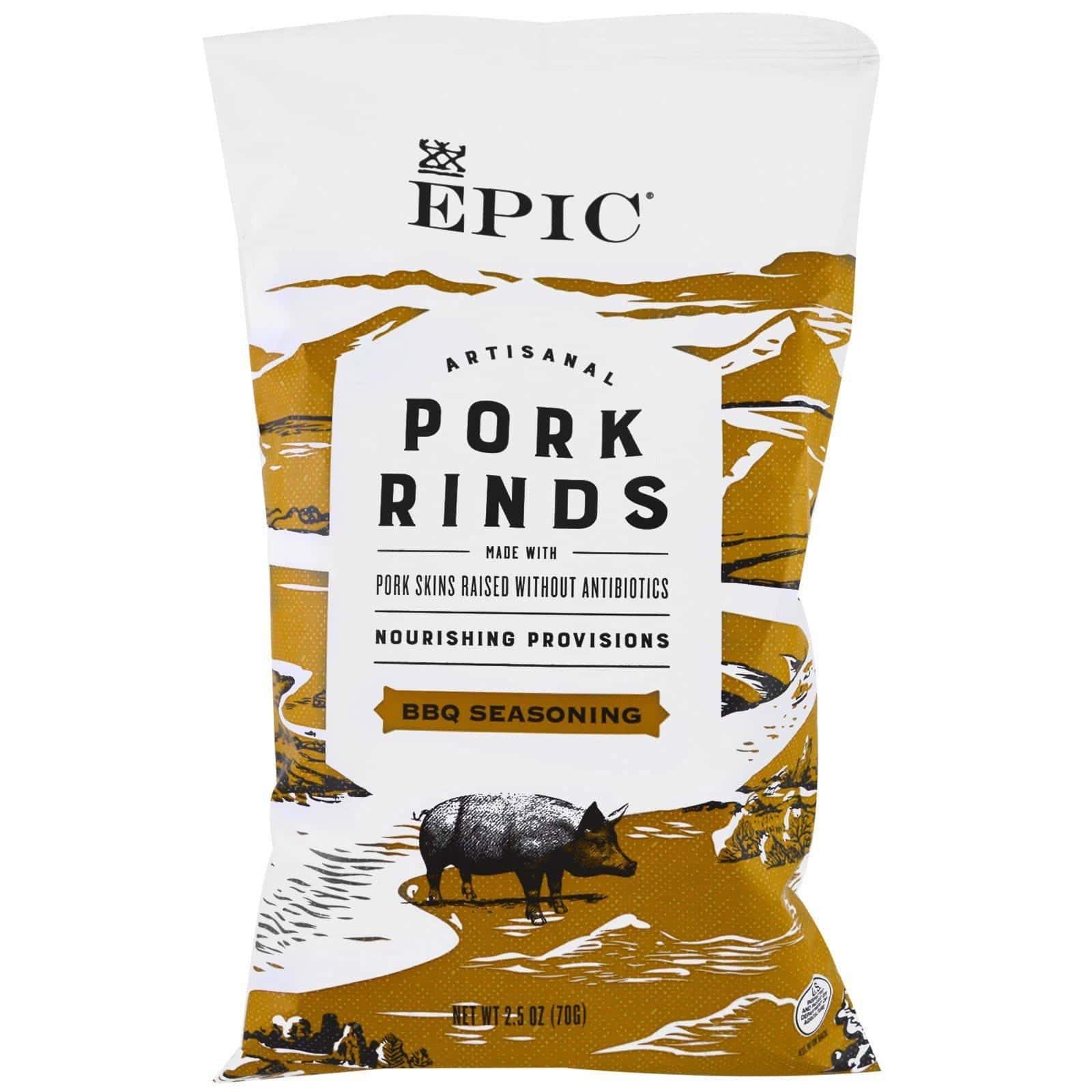 Epic Bar, Chicharrón artesanal, condimento para asado, 2.5 oz (70 g)