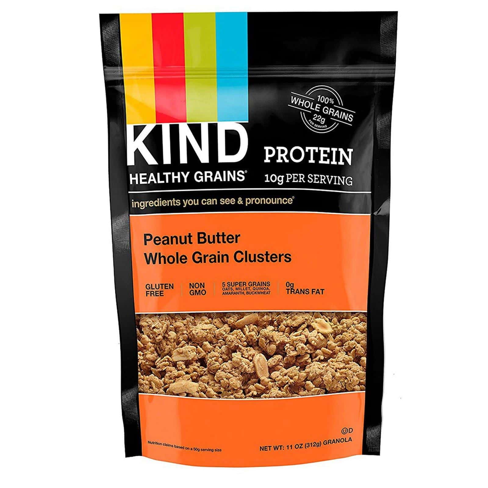 KIND Bars, Granos saludables, Mantequilla de maní, Granos Enteros, 11 oz (312 g)