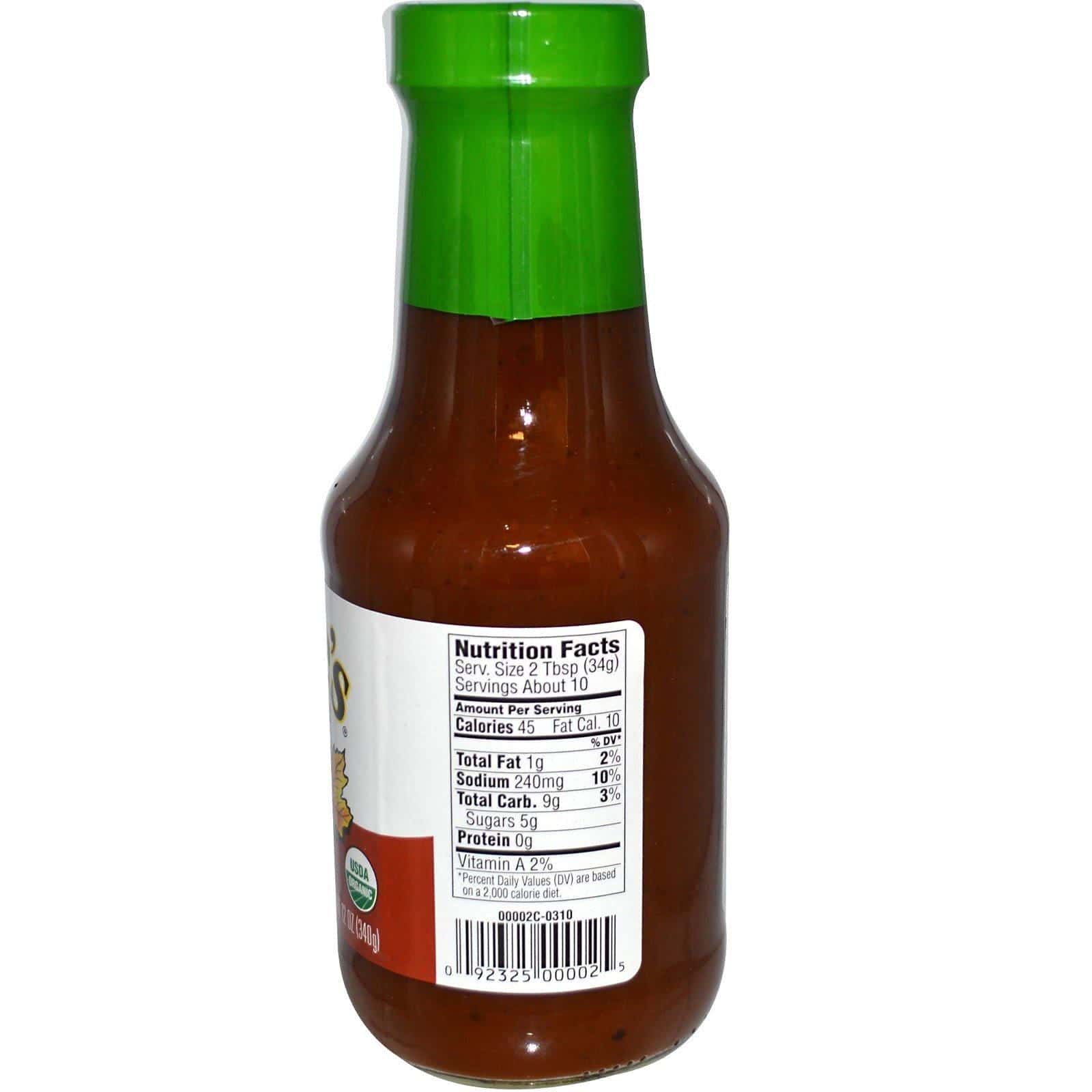 Annie's Naturals, Salsa orgánica BBQ de maple ahumado, 12 oz (340 g)