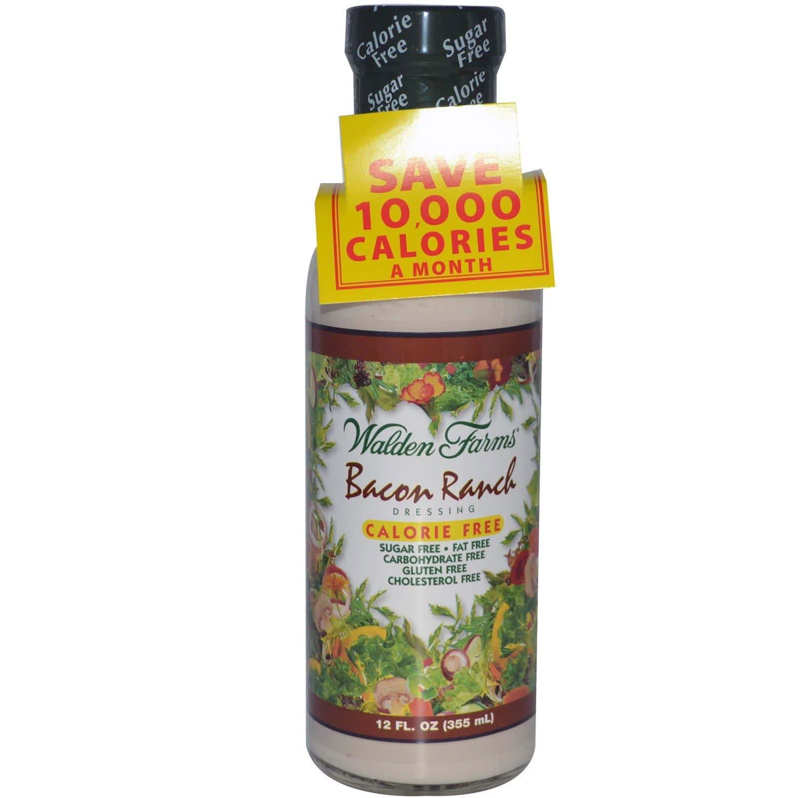 Walden Farms, Aderezo ranchero de tocino, 12 fl oz (355 ml)