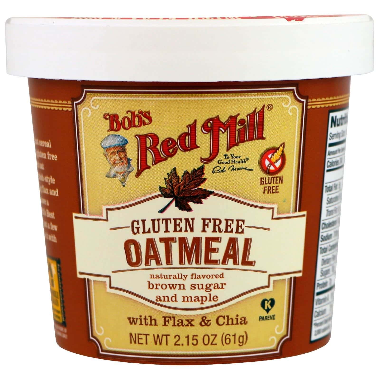 Bob's Red Mill, Avena, Azúcar morena y Maple, 2.15 oz (61 g)