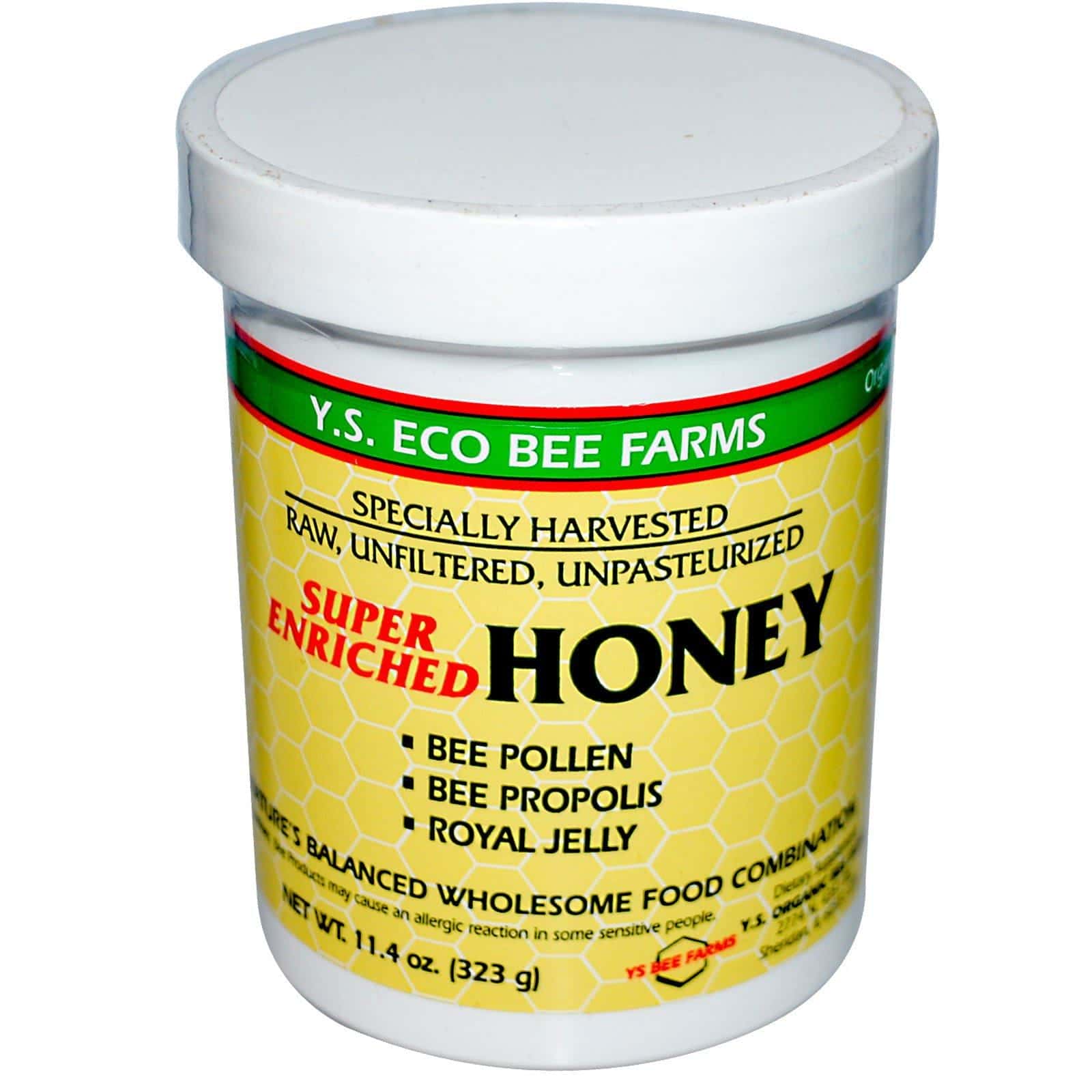 Y.S. Eco Bee Farms, Miel súper enriquecida, 11.4 oz (323 g)