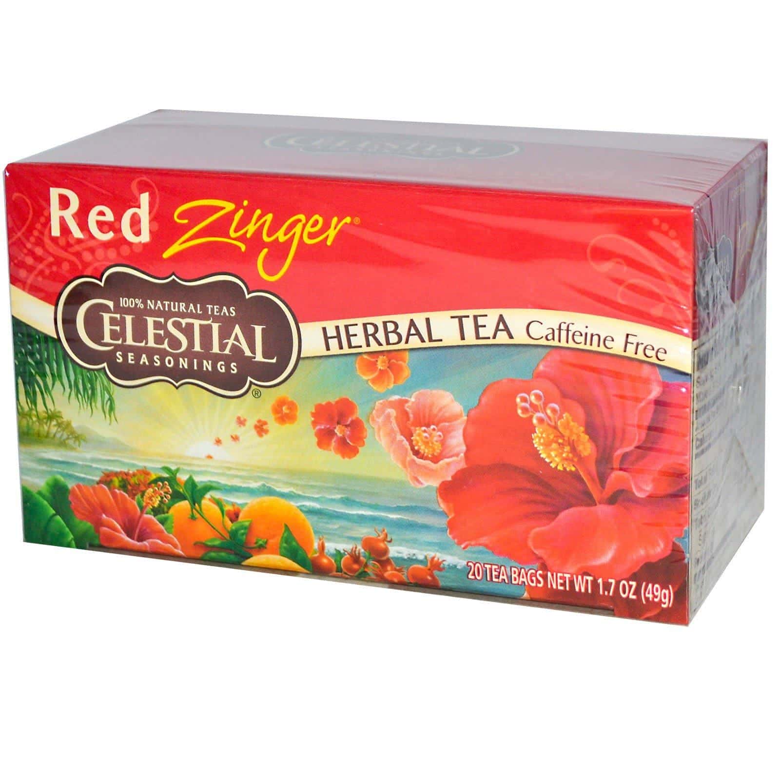 Celestial Seasonings, Té herbal,Sin Cafeína, Manzanilla, 20 Bolsas de Té Bags, 0.9 oz (25 g)
