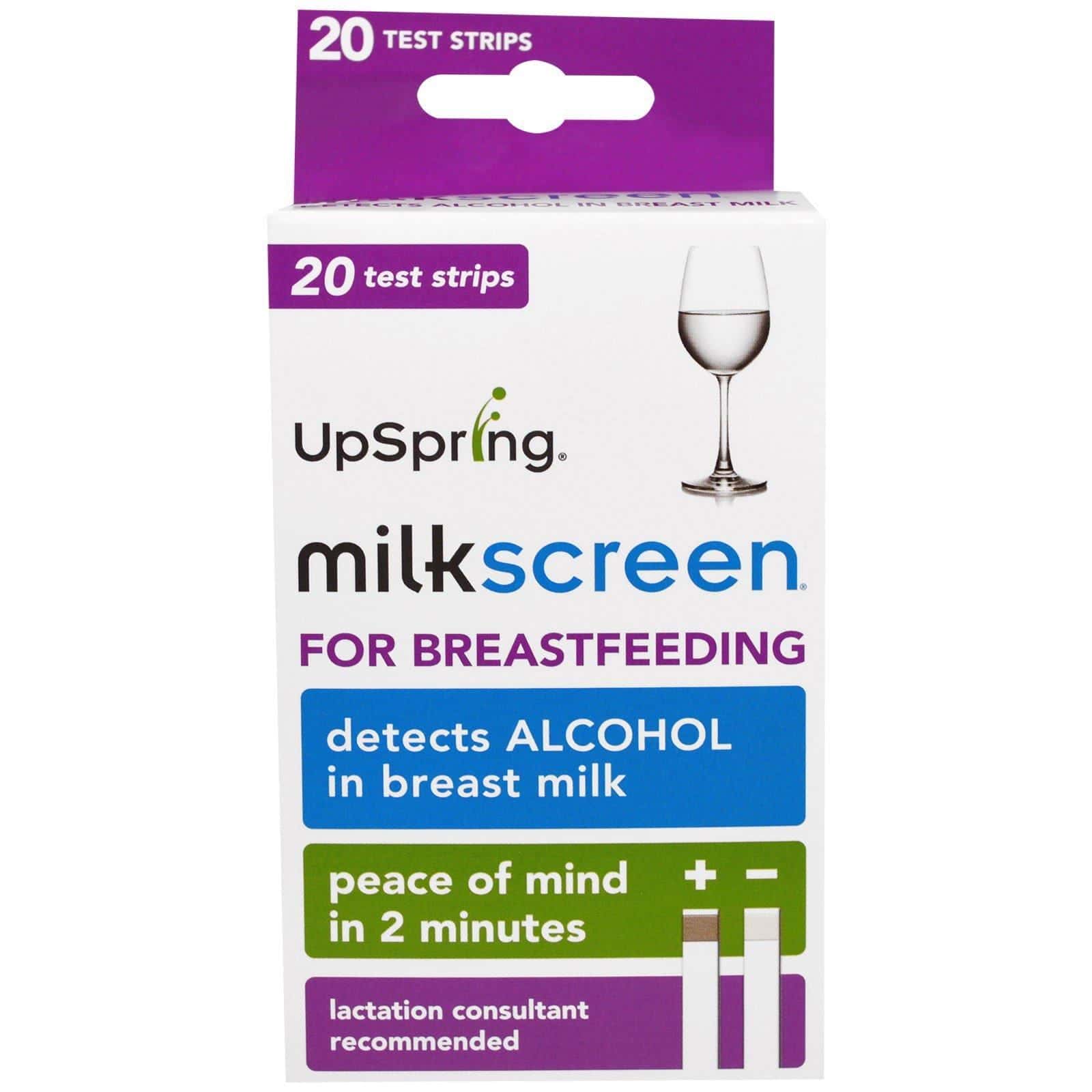 UpSpring, Test de leche materna, 20 tiras reactivas