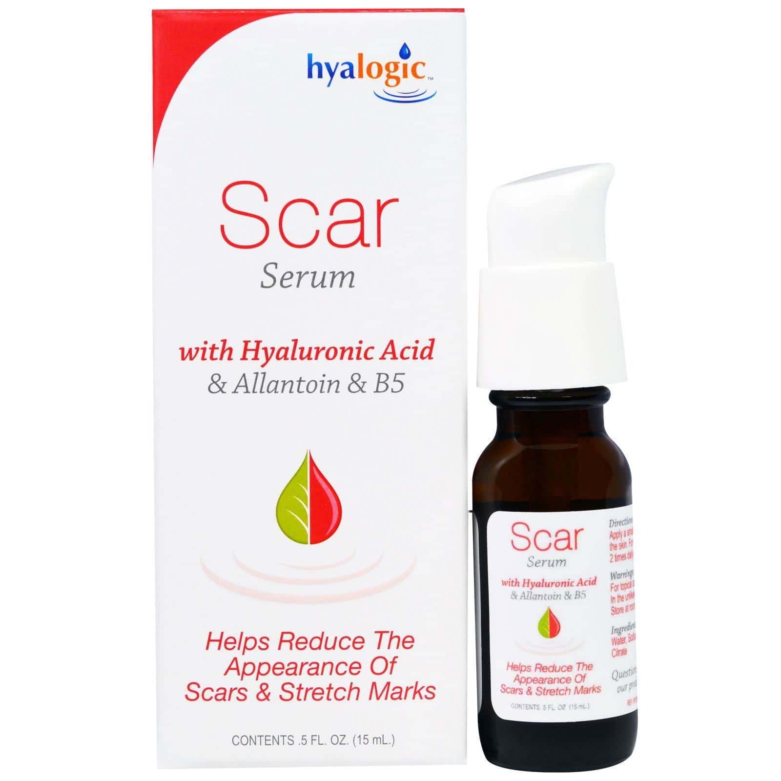 Hyalogic, Suero para Cicatrices con Ácido Hialurónico y Alantoína y B5, 5 oz (15 ml)