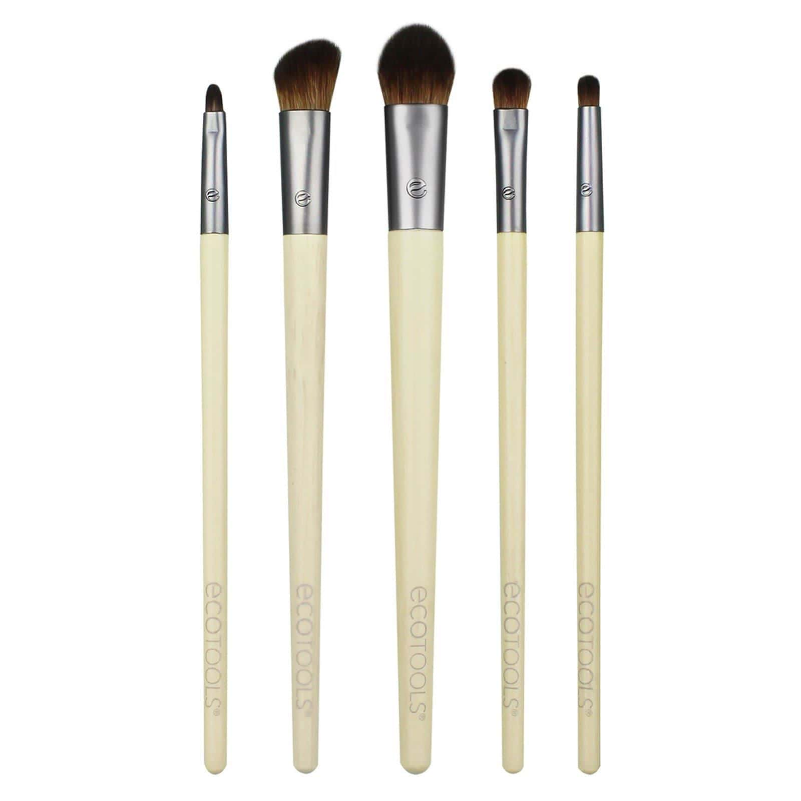 EcoTools, Juego de pinceles para ojos Daily Defined, juego de 5 piezas y bandeja de guardado