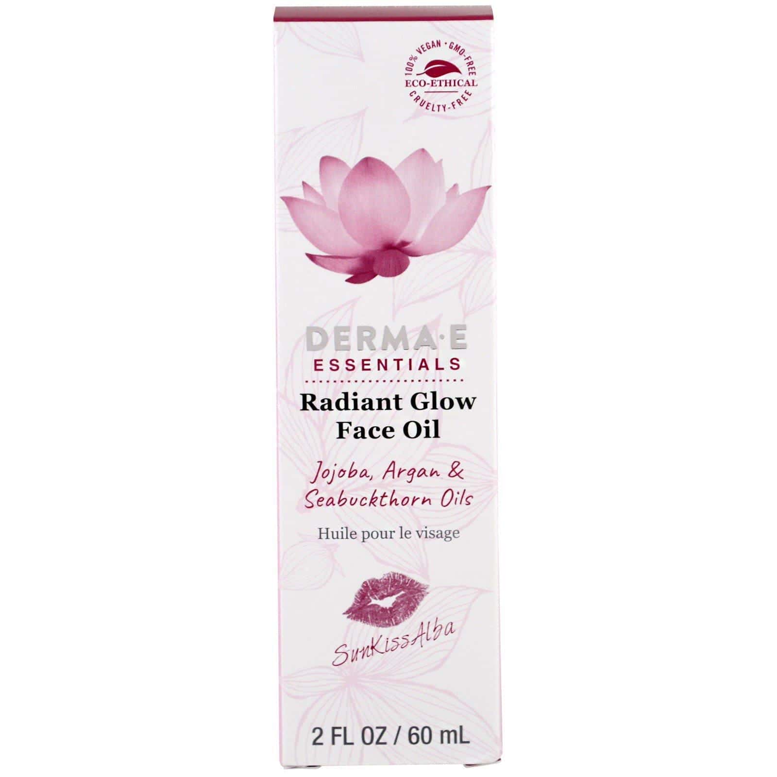Derma E, SunKiss Alba, Aceite facial para rostro radiante, Aceites de jojoba, argán y espino amarillo , 2 fl oz (60 ml)