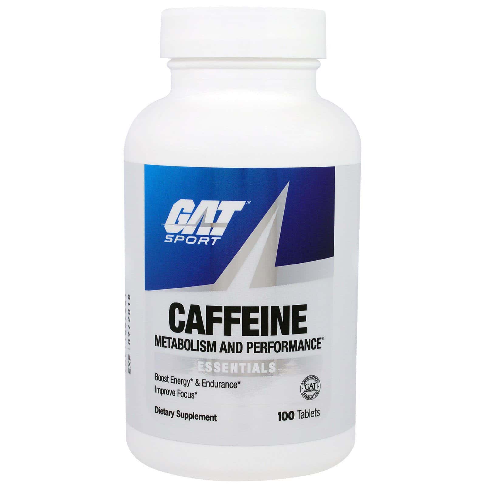 GAT, Metabolismo y rendimiento de la cafeína, Esencial, 100 tabletas