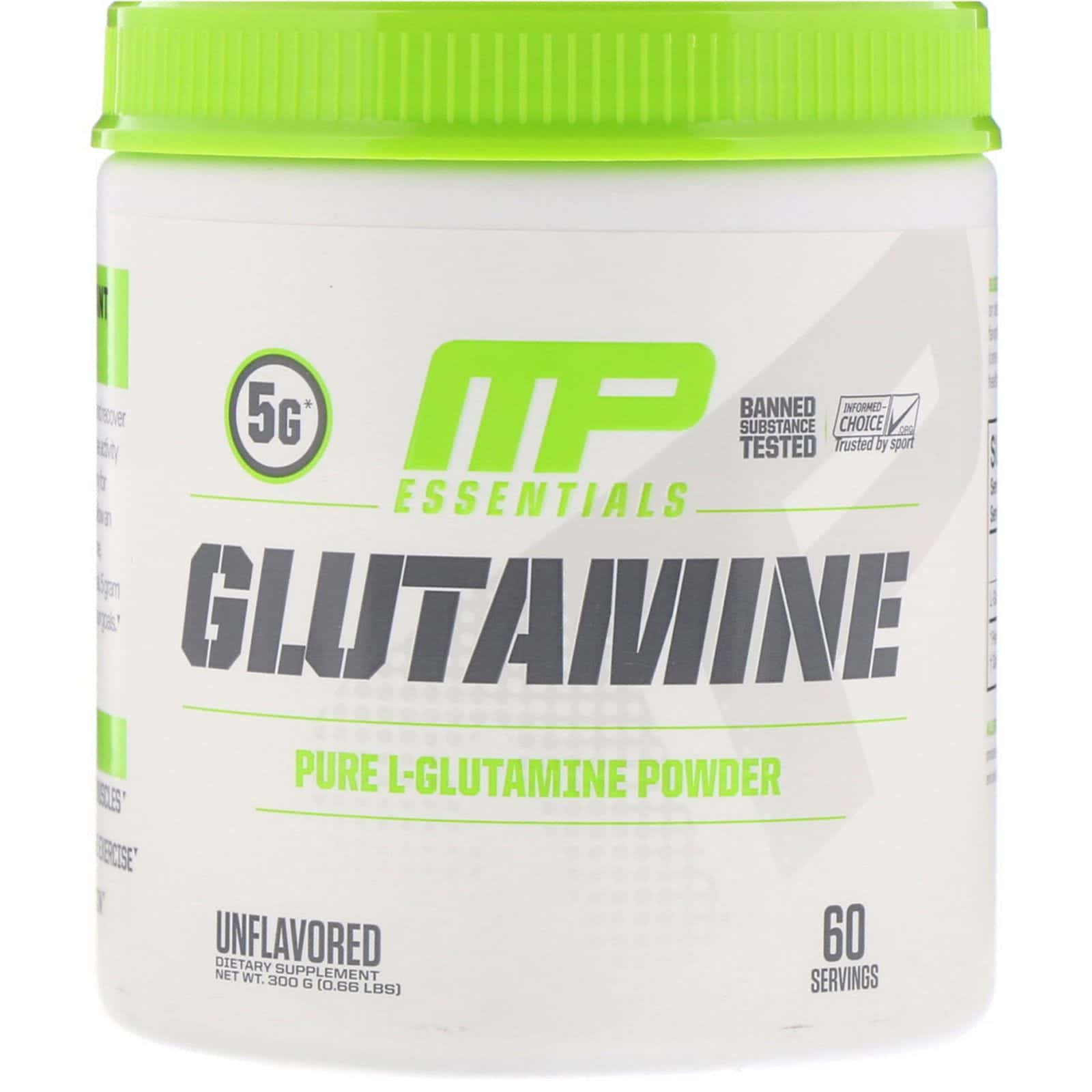 MusclePharm, Essentials, Glutamine, Unflavored, 0.66 lb (300 g)