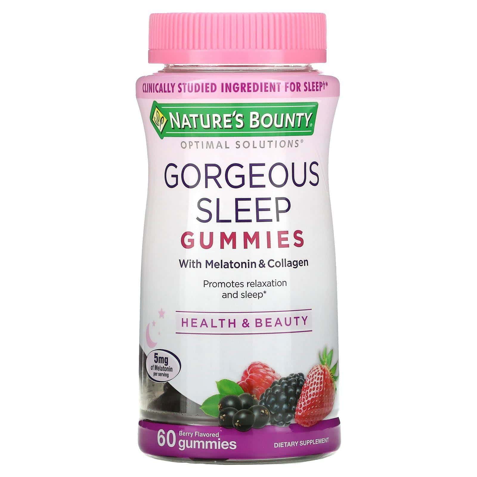 Nature's Bounty, Optimal Solutions, sueño fantástico, sabor a bayas, 60 gomitas