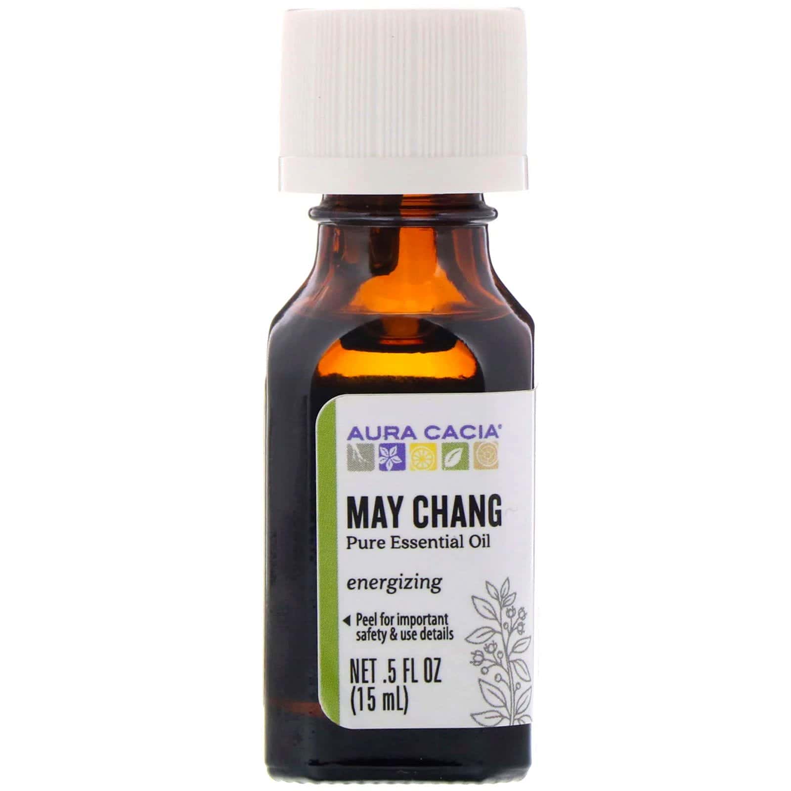 Aura Cacia, Aceite esencial puro, May Chang, 15 ml (0,5 oz. líq.)