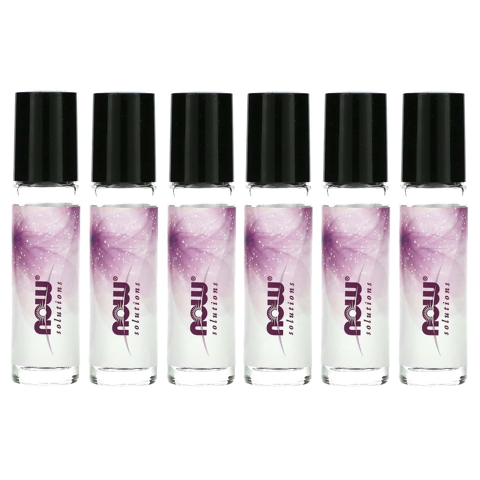 Now Foods, Envases vacíos de vidrio roll-on, 6 envases, 10 ml (1/3 oz. líq.) cada uno