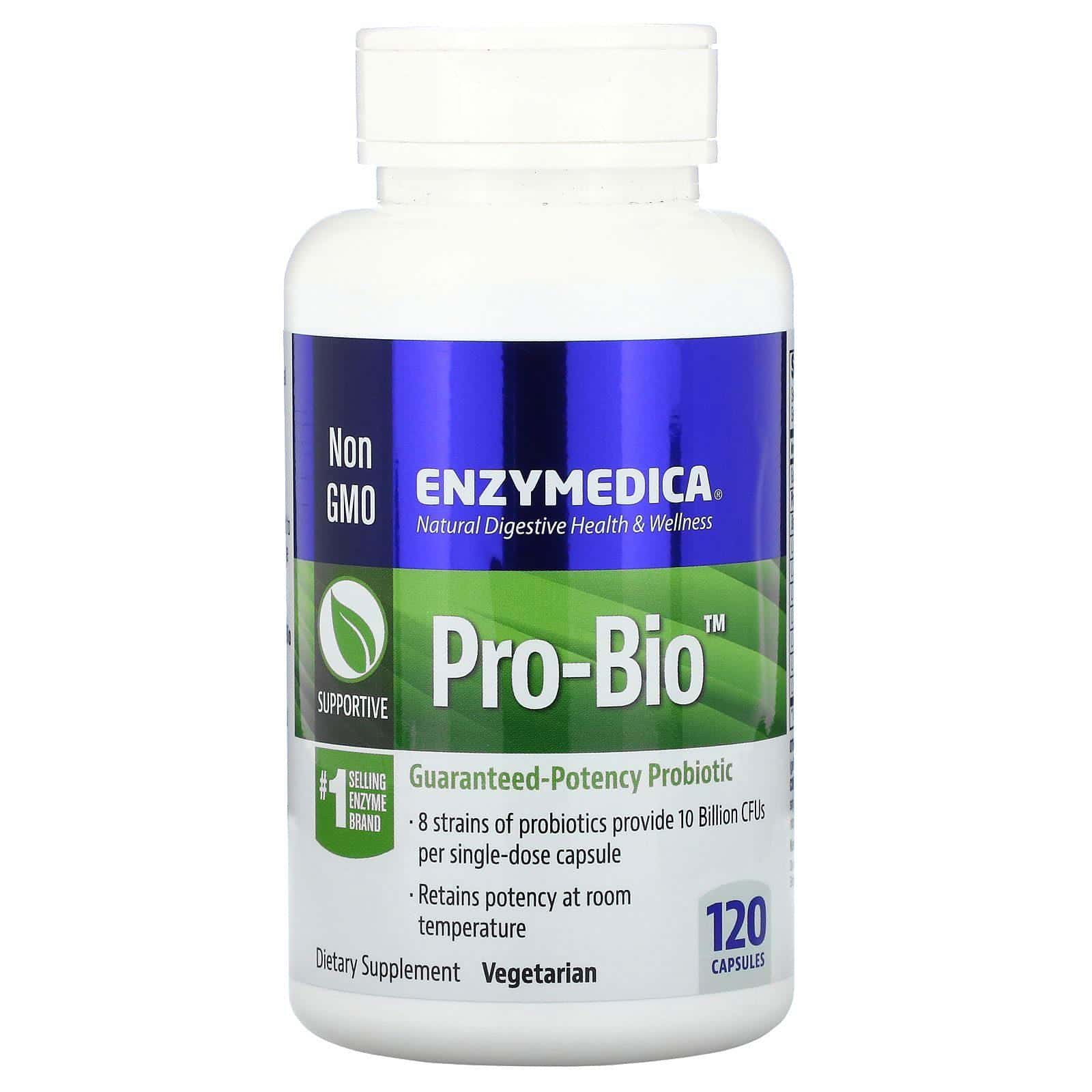 Enzymedica, Pro-Bio, Probiótico de potencia garantizada, 120 cápsulas