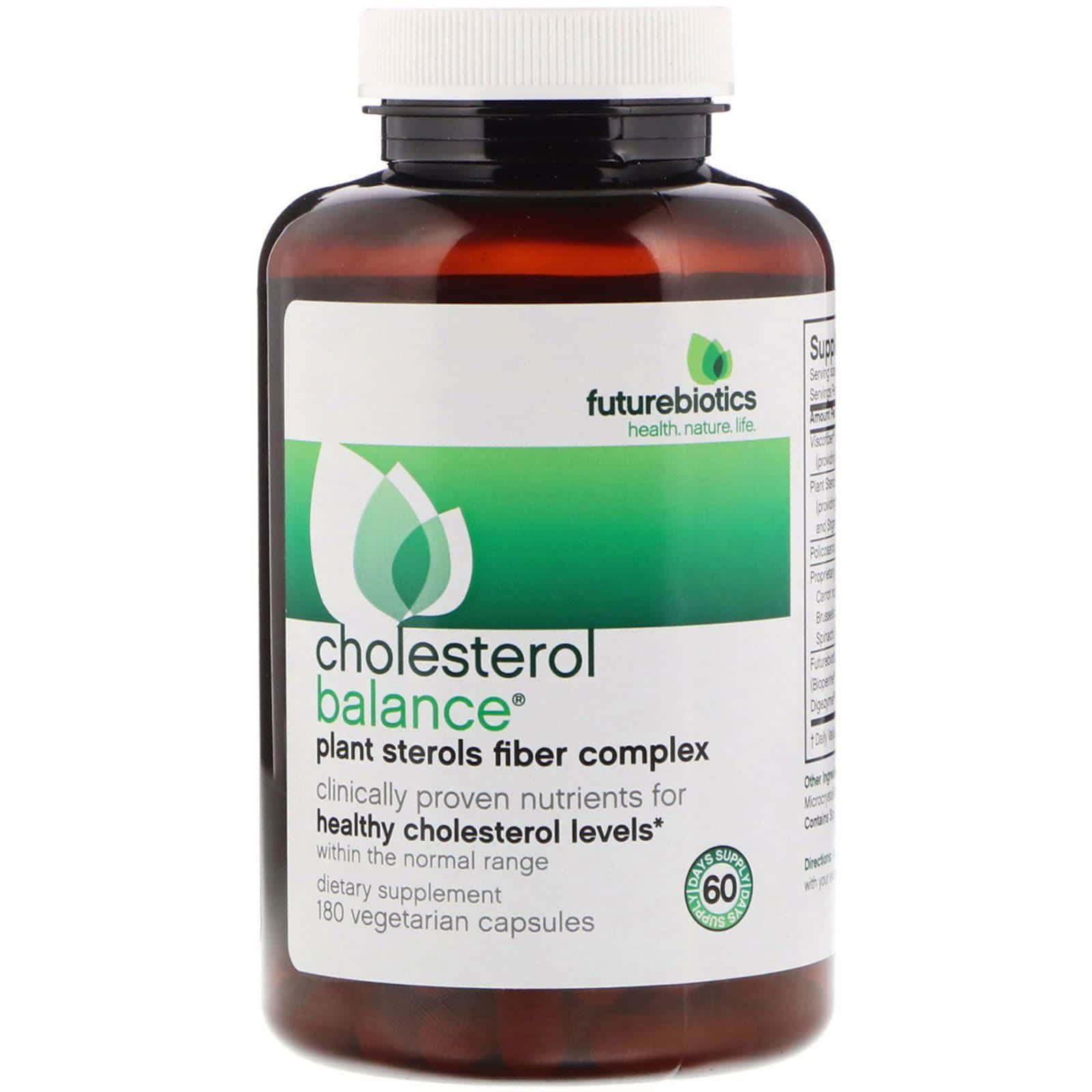 FutureBiotics, Equilibrio del colesterol, 180 cápsulas vegetarianas
