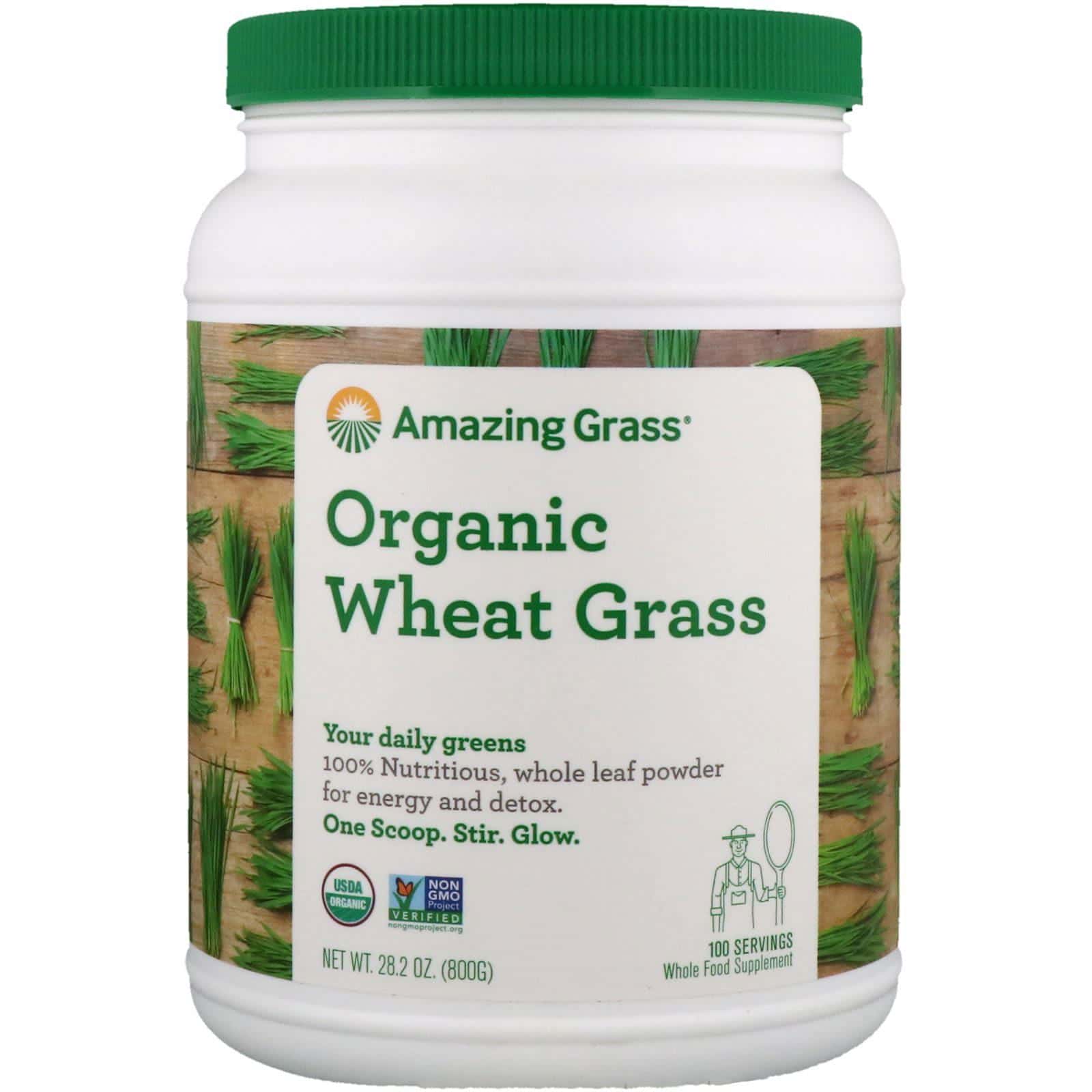 Amazing Grass, Hierba orgánica de trigo, 28.2 oz (800 g)