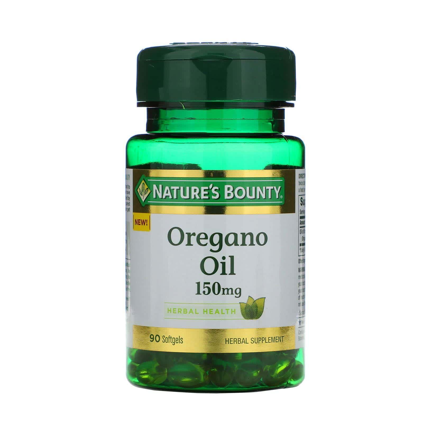 Nature's Bounty, Aceite de orégano, 150 mg, 90 cápsulas blandas