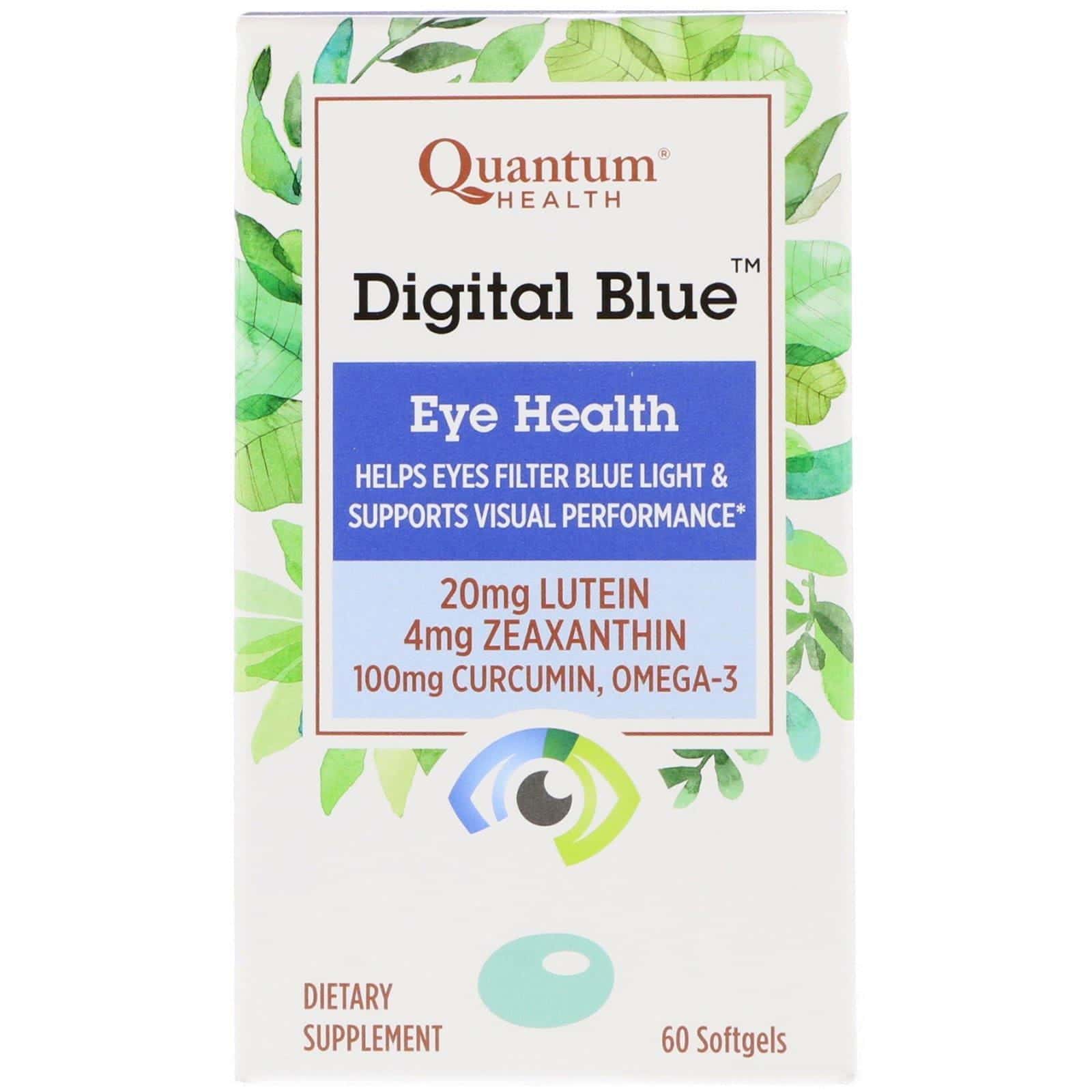 Quantum Health, Digital Blue, Eye Health, 60 Softgels