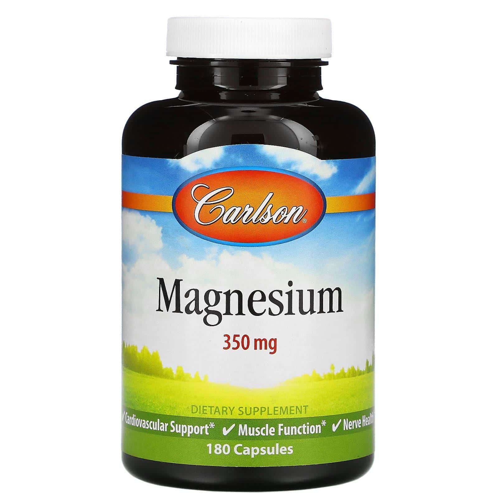 Carlson Labs, Magnesio, 350 mg, 180 Cápsulas