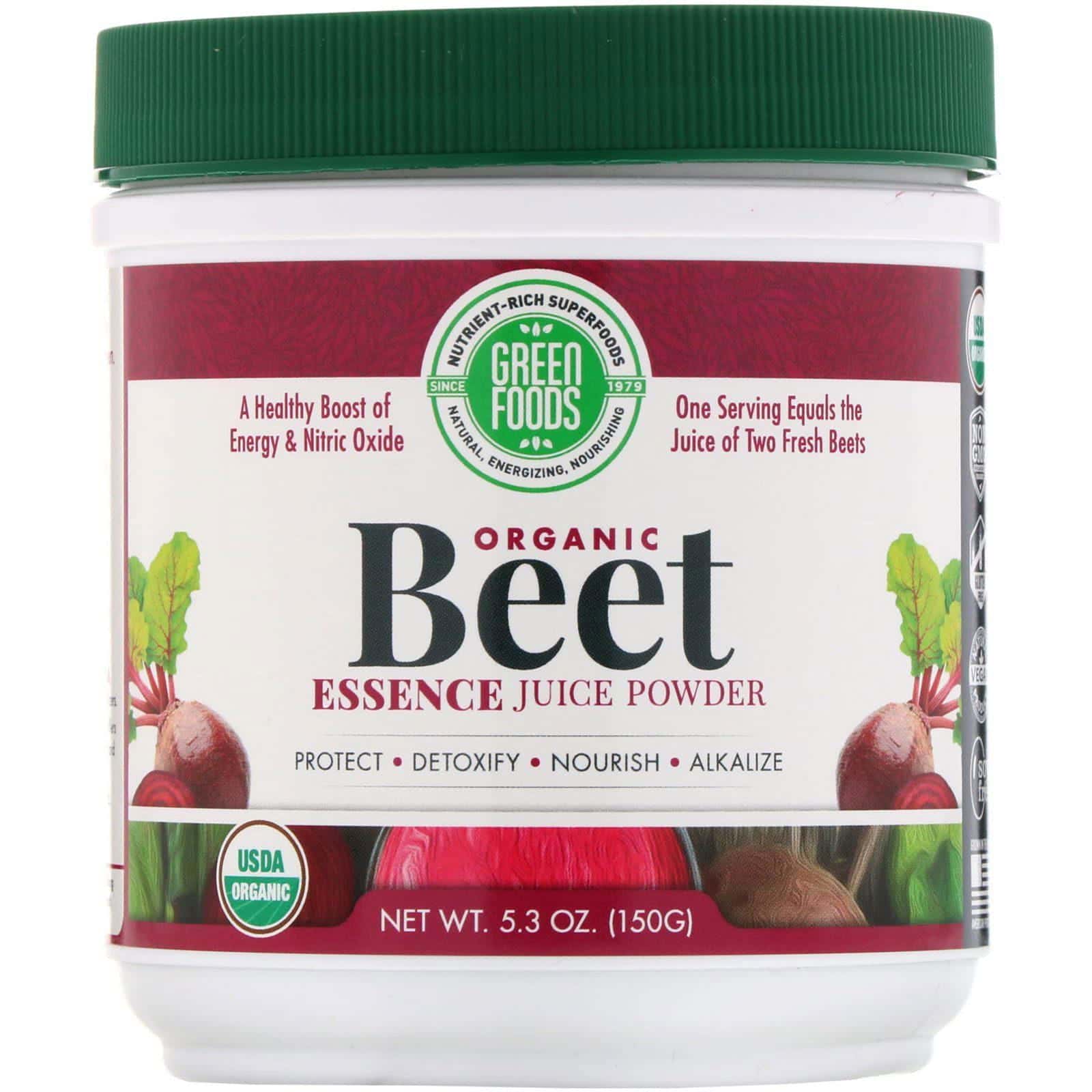 Green Foods, Polvo de jugo de esencia de remolacha orgánica, 5.3 oz (150 g)
