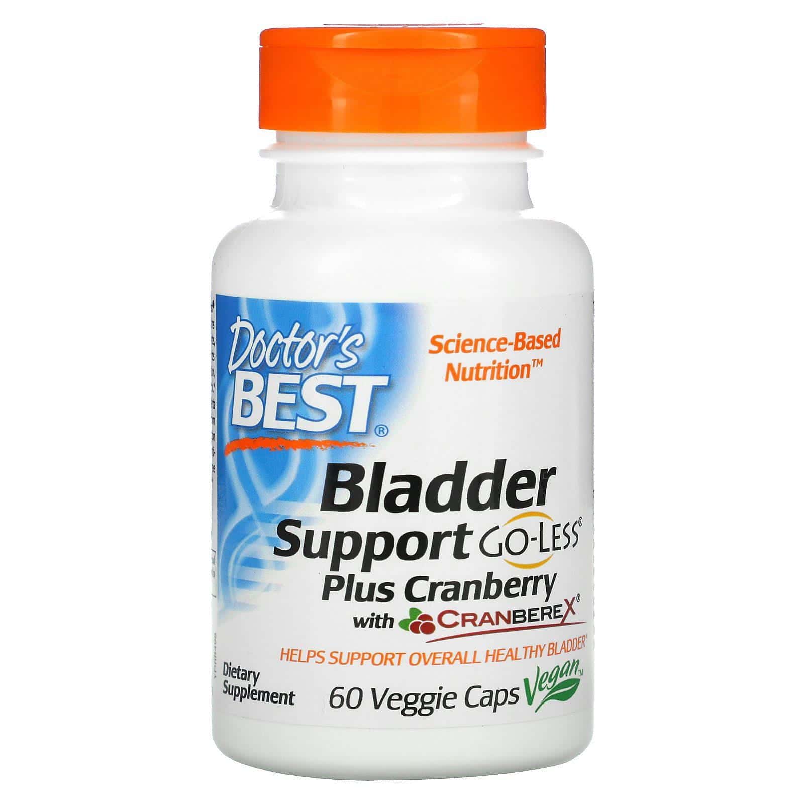 Doctor's Best, Refuerzo para la vejiga y arándano rojo con CranbereX, 60 cápsulas vegetales