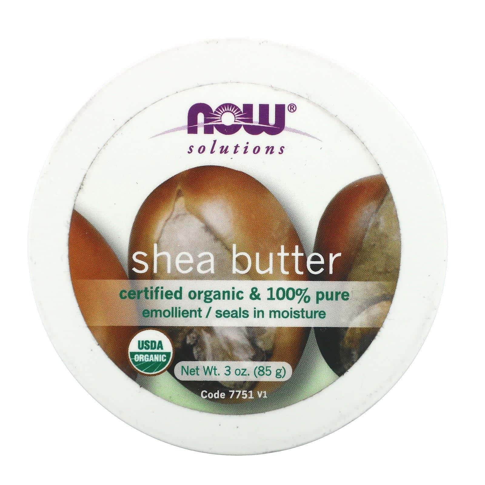 Now Foods, Solutions, Manteca de karité orgánica, 85 g (3 oz)