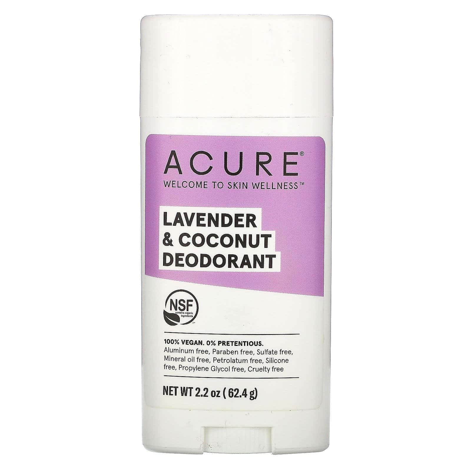 Acure, Desodorante, lavanda y coco, 63,78 g (2,25 oz)
