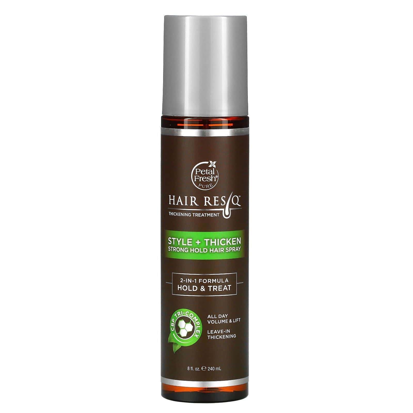 Petal Fresh, Hair ResQ, tratamiento voluminizador, estilo + grosor, atomizador para el cabello con buena fijación, 8 fl. Oz (240 ml)