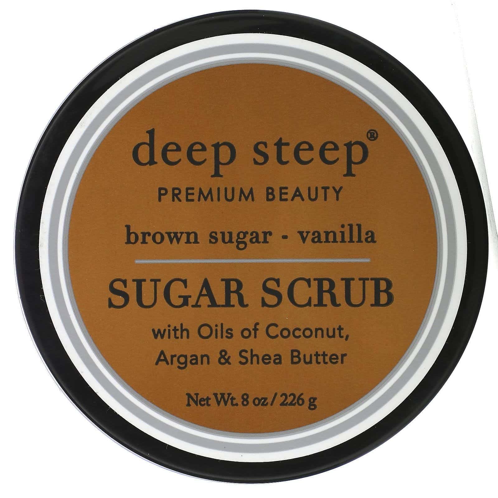Deep Steep, Sugar Scrub, Azúcar Moreno - Vainilla, 8 oz (226 g)