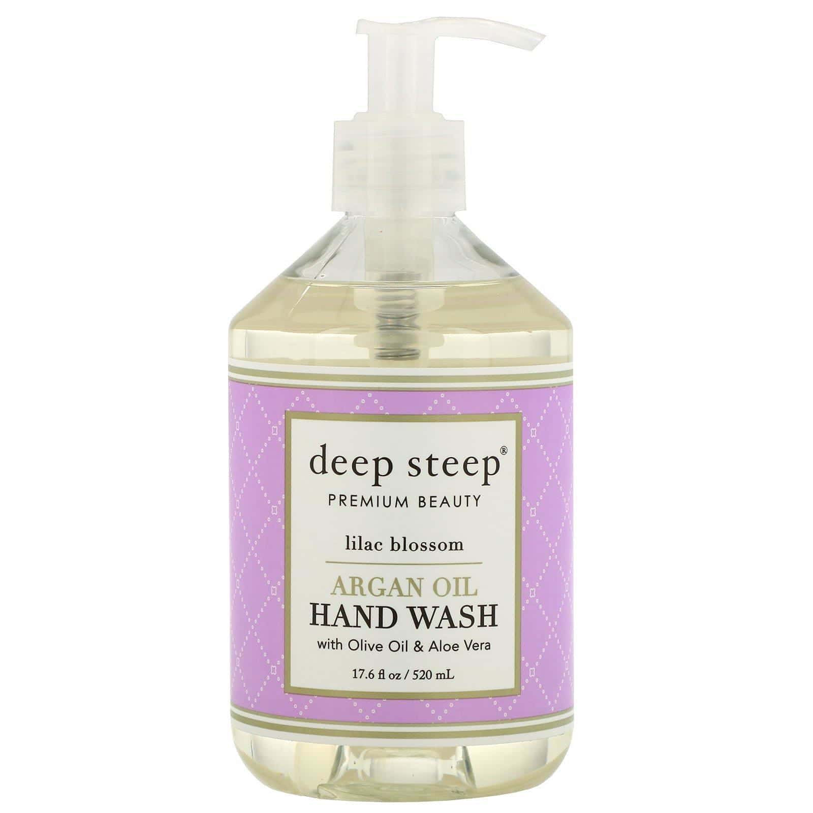 Deep Steep, Lavado con aceite de Argán, flor de lila, 17.6 fl oz (520 ml)
