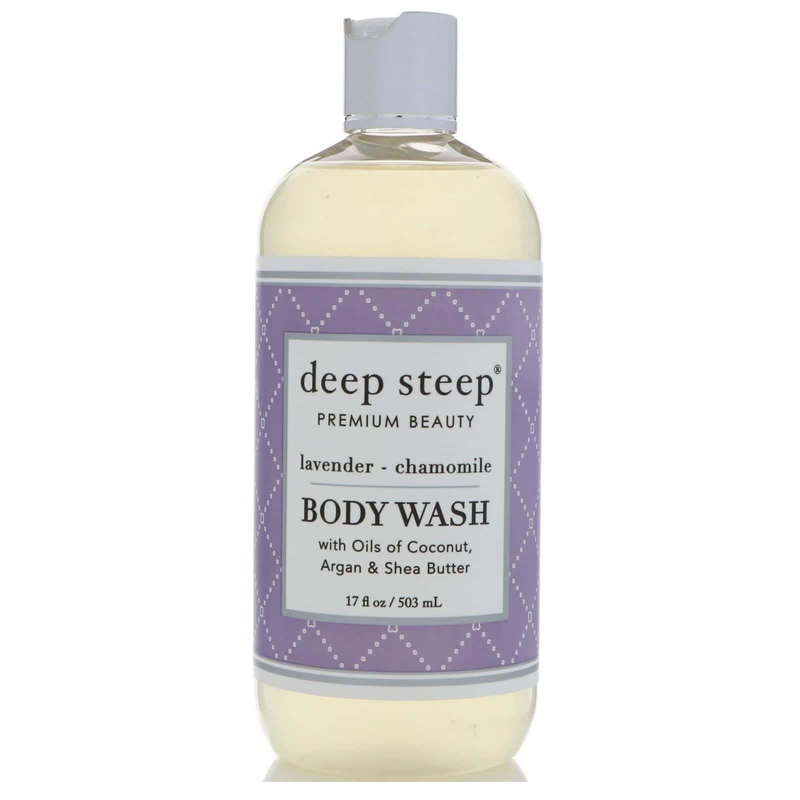 Deep Steep, Gel de ducha, lavanda - camomila, 17 fl oz (503 ml)