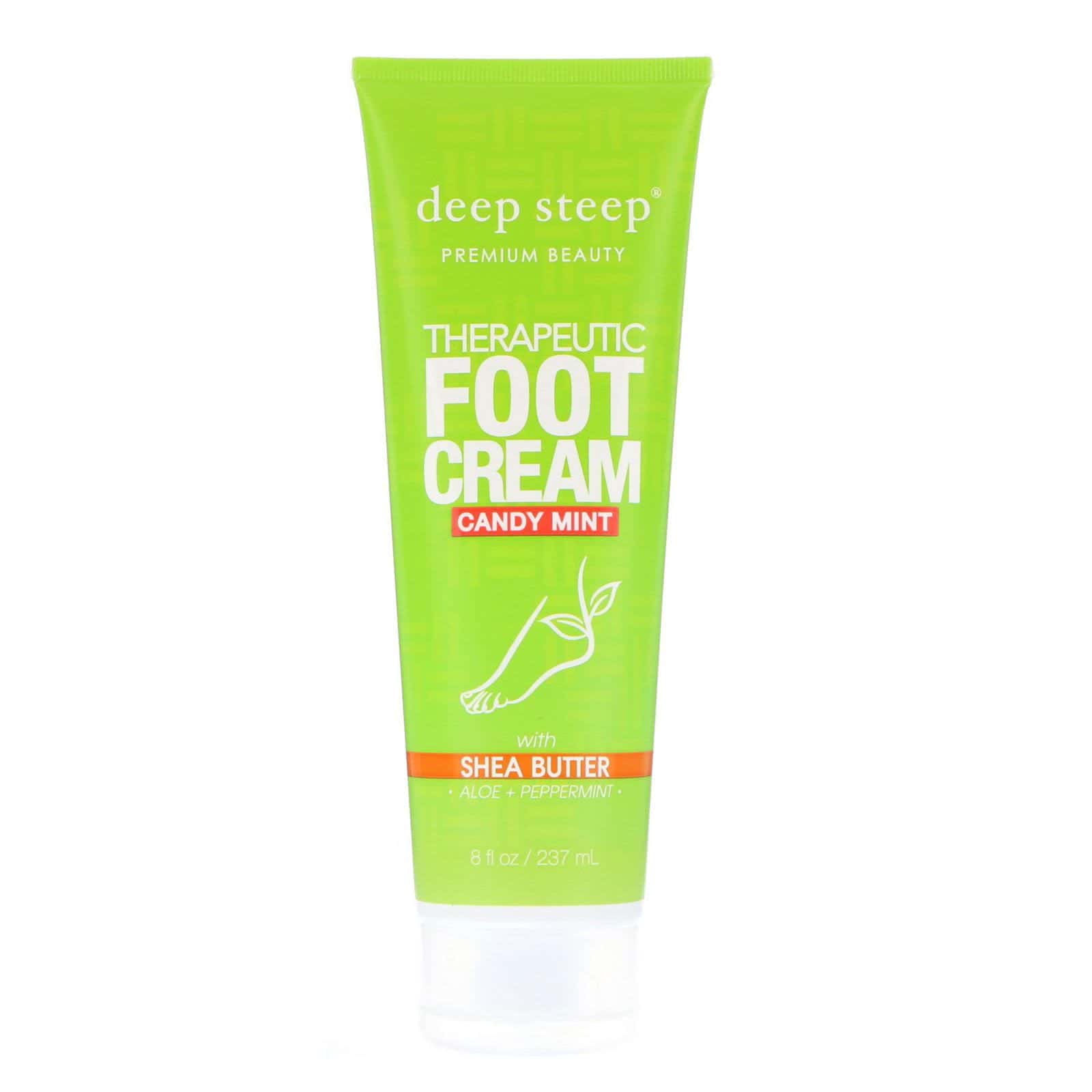 Deep Steep, Crema terapéutica para los pies, dulce de menta, 8 fl. Oz (237 ml)