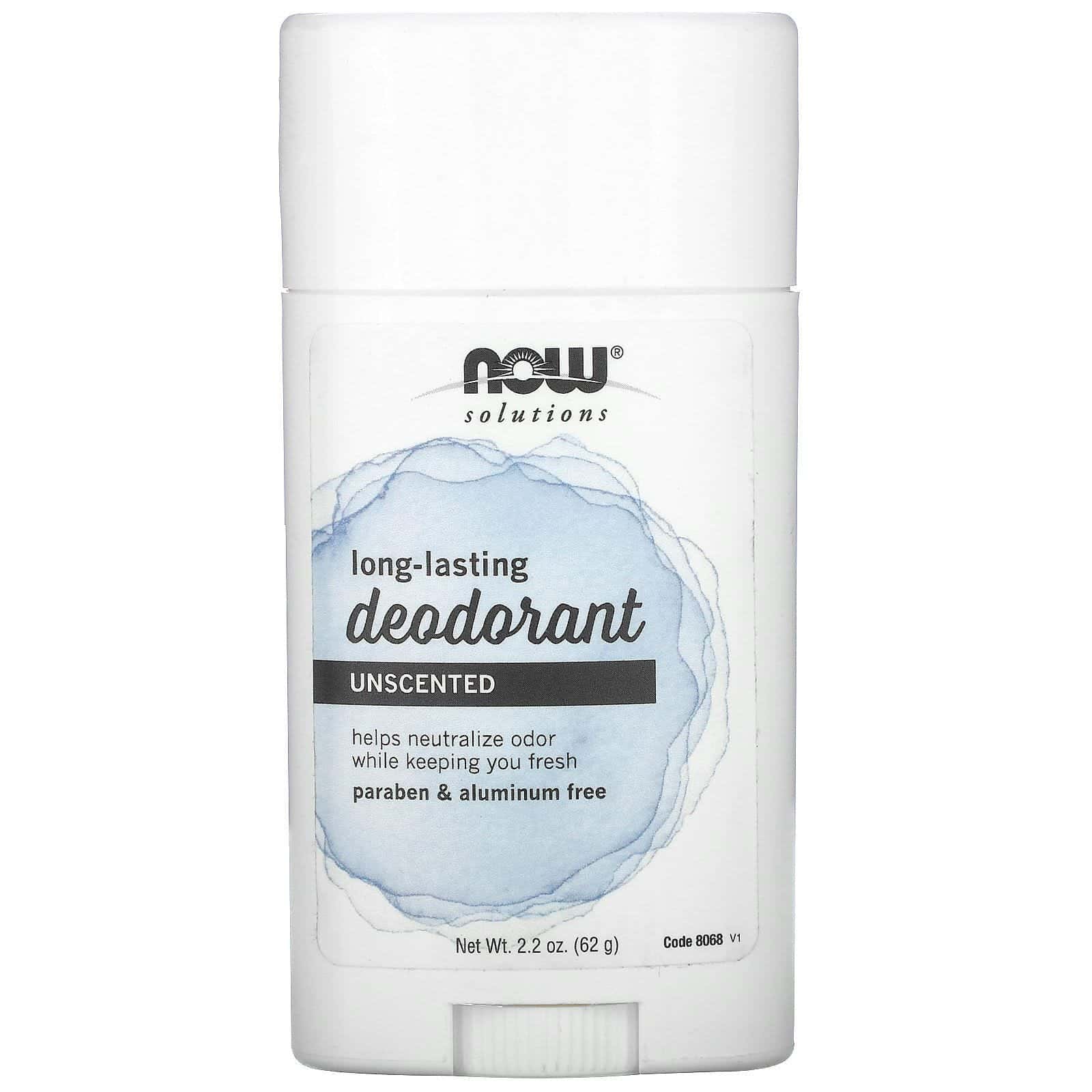 Now Foods, Solutions, Long Lasting Deodorant, Unscented, 2.2 oz (62 g)