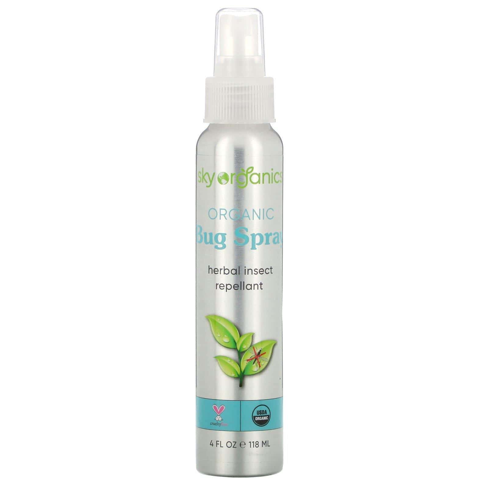 Sky Organics, Aerosol orgánico para insectos, 4 fl oz (118 ml)