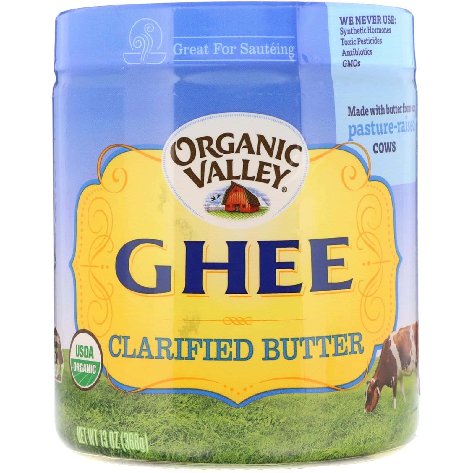 Organic Valley, Mantequilla de búfalo Ghee clarificada, 13 oz (368 g)