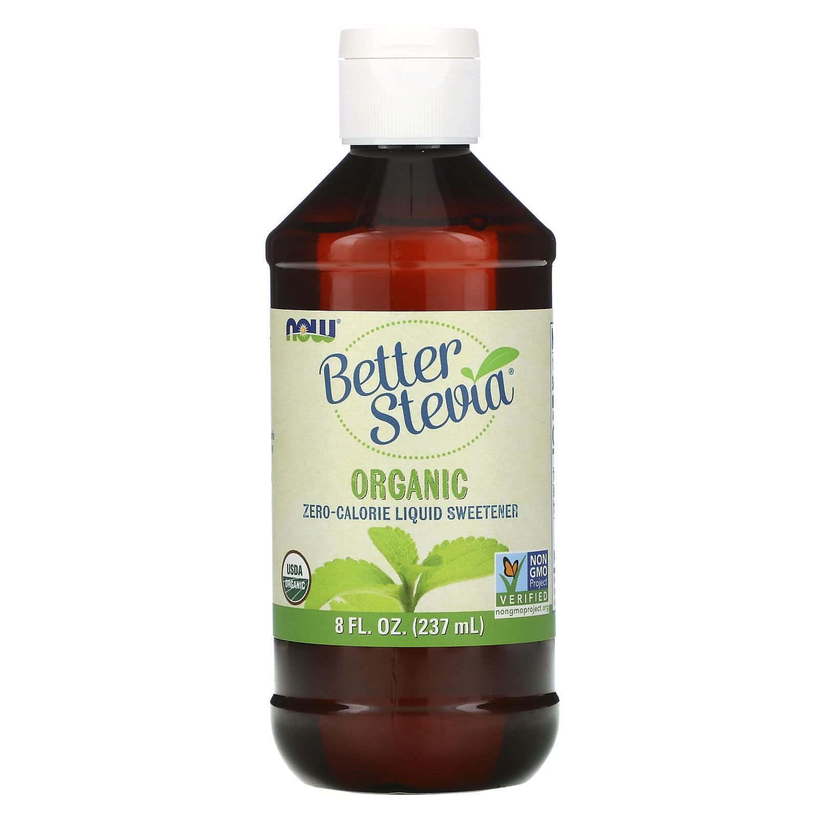 Now Foods, Orgánico, BetterStevia, Endulzante líquido cero calorías, 8 fl oz (237 ml)