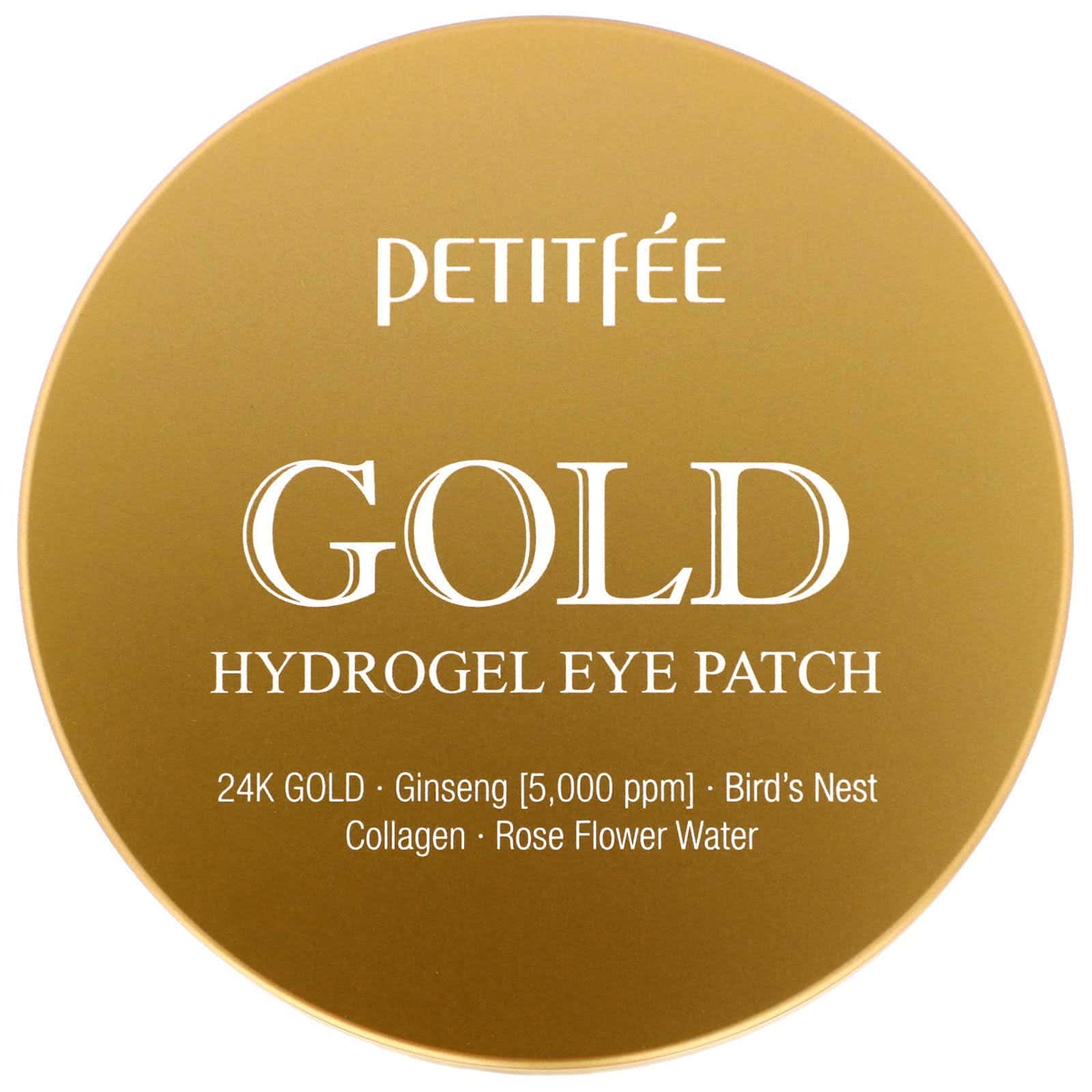 Petitfee, Parches de hidrogel de oro para los ojos, 60 unidades