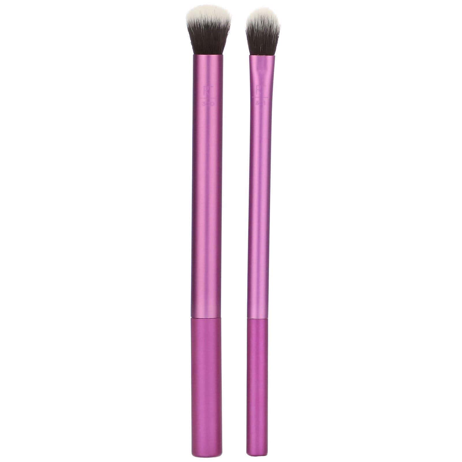 Real Techniques, Eye Shade + Blend Brush Set, 2 Piece
