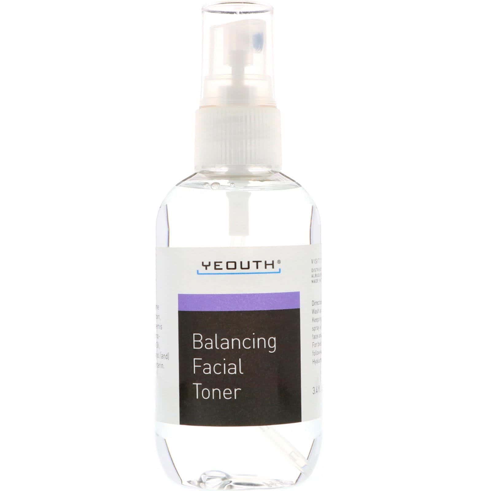 Yeouth, Tónico facial equilibrante, 3.4 fl. Oz (100 ml)