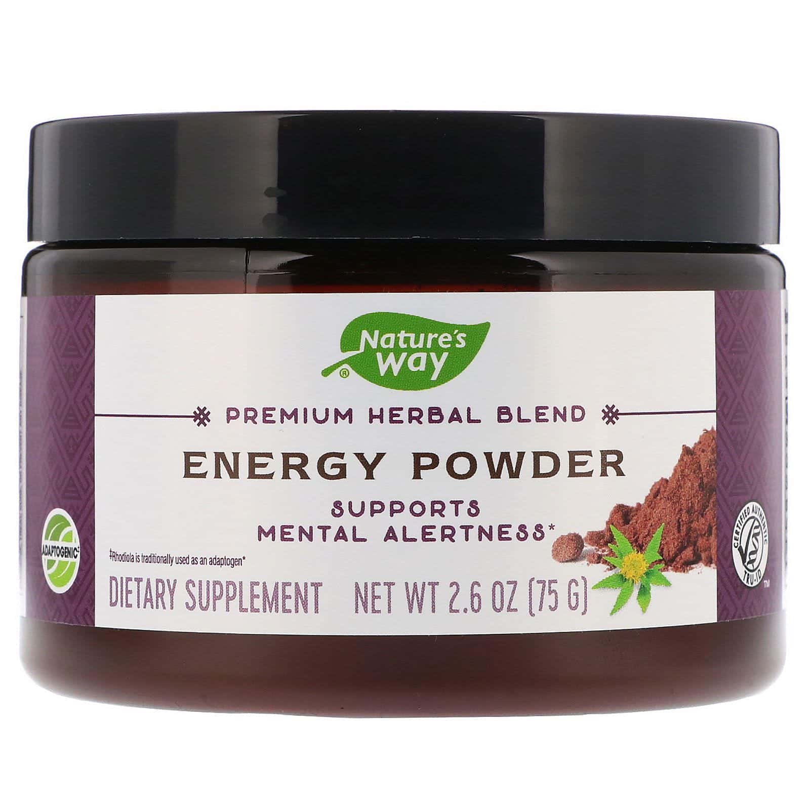 Nature's Way, Mezcla herbal premium, polvo energético, 2.6 oz (75 g)