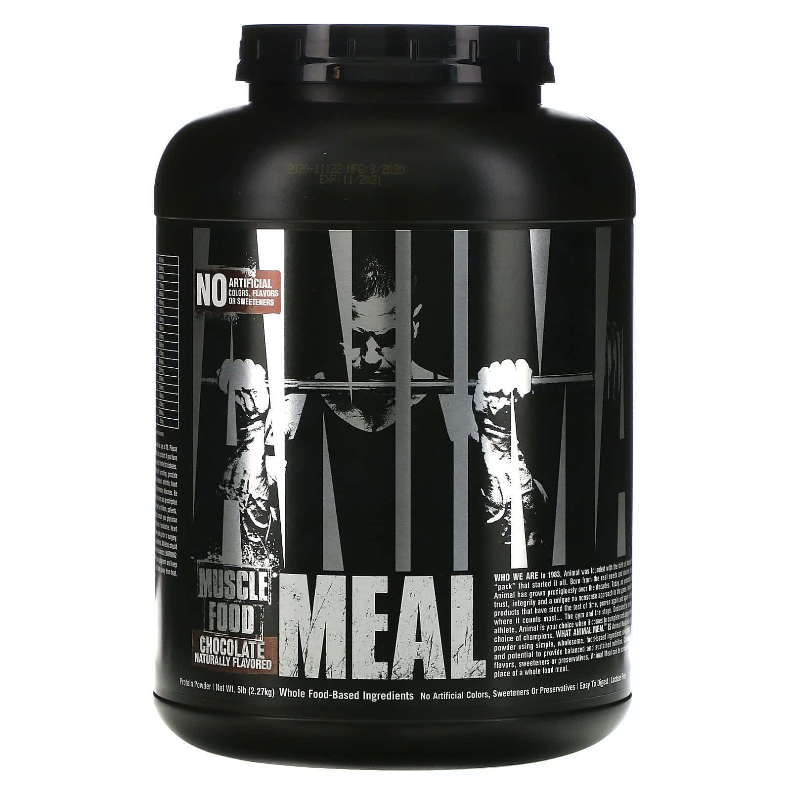 Universal Nutrition, Suplemento dietario Animal, comida, chocolate, 5 lbs. (2.27 kg.)