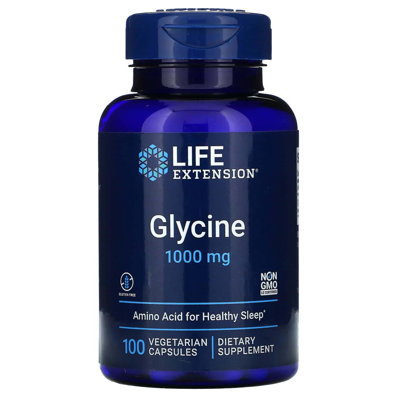 Life Extension, Glicina, 1000 mg, 100 cápsulas vegetales